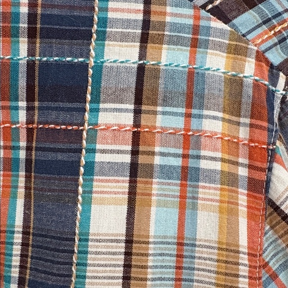 Alfred Dunner Colorful  Button Down Shirt with Embroidered Stitching - Picture 5 of 11